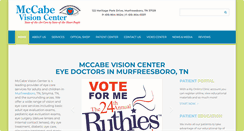 Desktop Screenshot of mccabevisioncenter.com